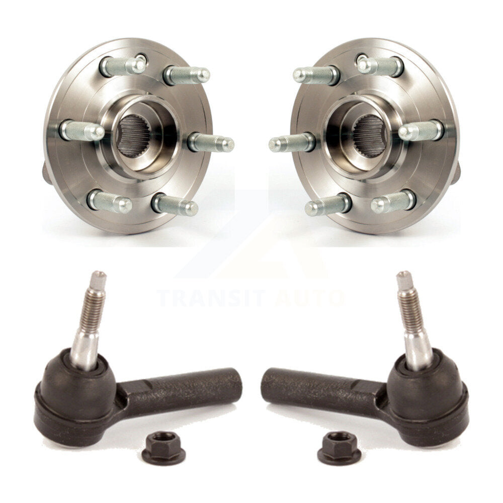 Wheel Bearing And Tie Rod End Front Kit For Cadillac SRX Saab 9-4X