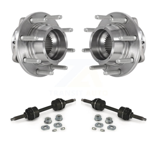 Hub Bearing Assembly And Link Front Kit For Ford F-350 Super Duty F-250 4WD