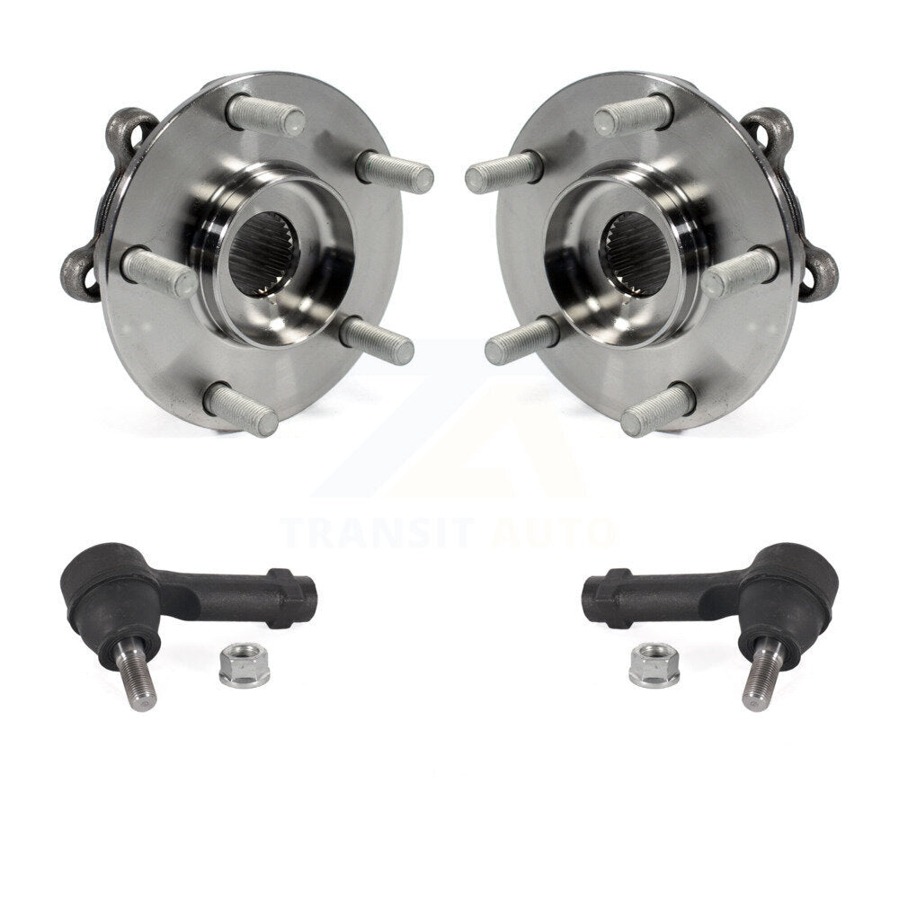 Wheel Bearing And Tie Rod End Front Kit For 2013-2016 Mazda CX-5