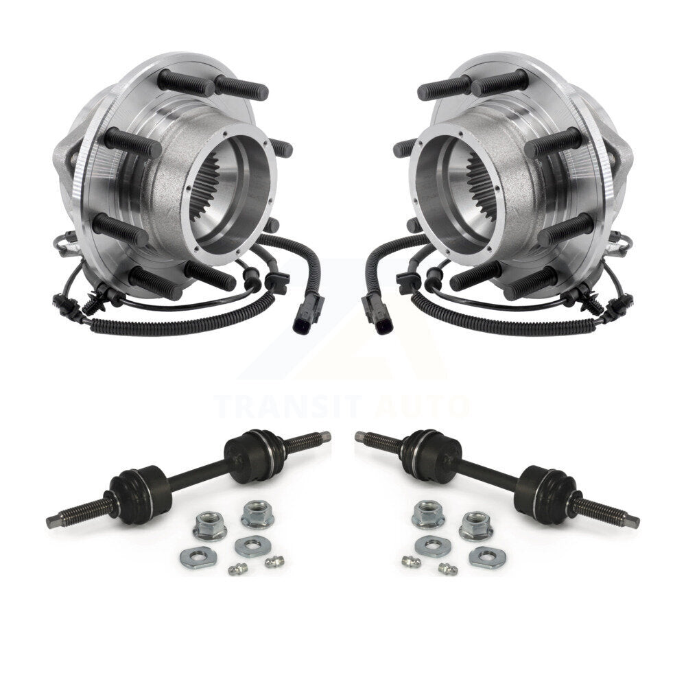 Hub Bearing Assembly And Link Front Kit For Ford F-350 Super Duty 4WD