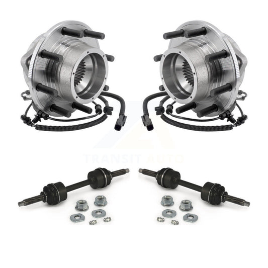 Hub Bearing Assembly And Link Front Kit For Ford F-350 Super Duty 4WD