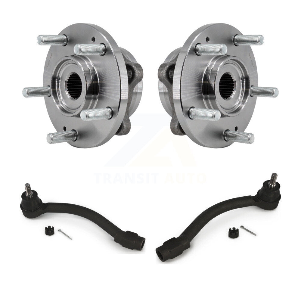Wheel Bearing And Tie Rod End Front Kit For 2017-2019 Kia Soul