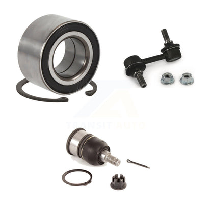Wheel Bearing Lower Ball Joint And Sway Bar Link Front Left Kit For Honda Accord