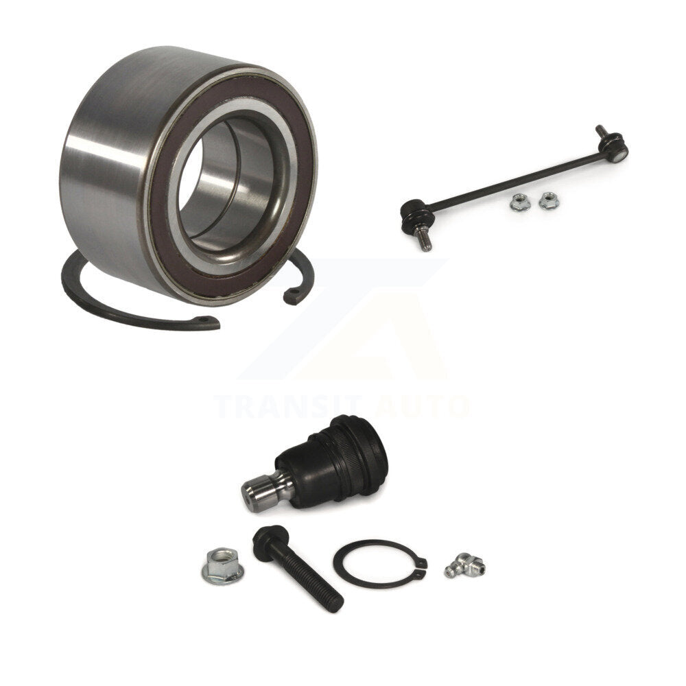 Wheel Bearing Lower Ball Joint And Sway Bar Link Front Kit For 2012-2017 Kia Rio