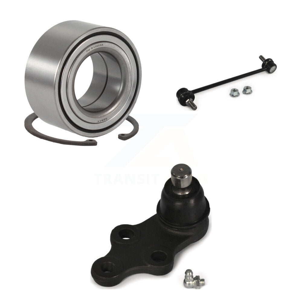 Wheel Bearing Lower Ball Joint Link Front Kit For 2014 Hyundai Sonata GAS engine