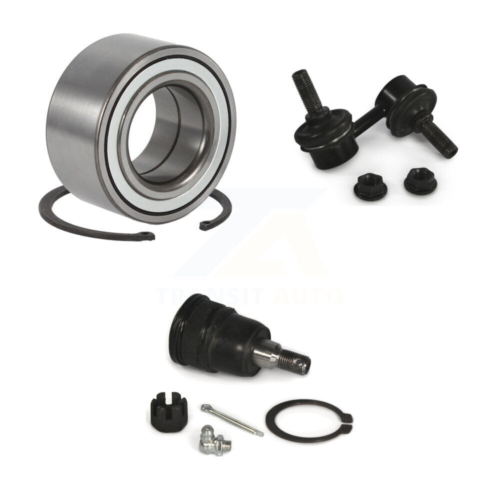 Wheel Bearing Lower Ball Joint And Sway Bar Link Front Right Kit For Honda Civic