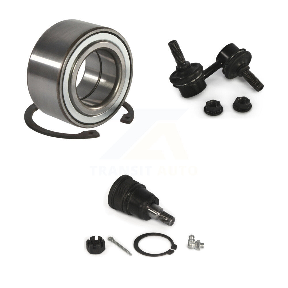 Wheel Bearing Lower Ball Joint And Sway Bar Link Front Right Kit For Honda Civic