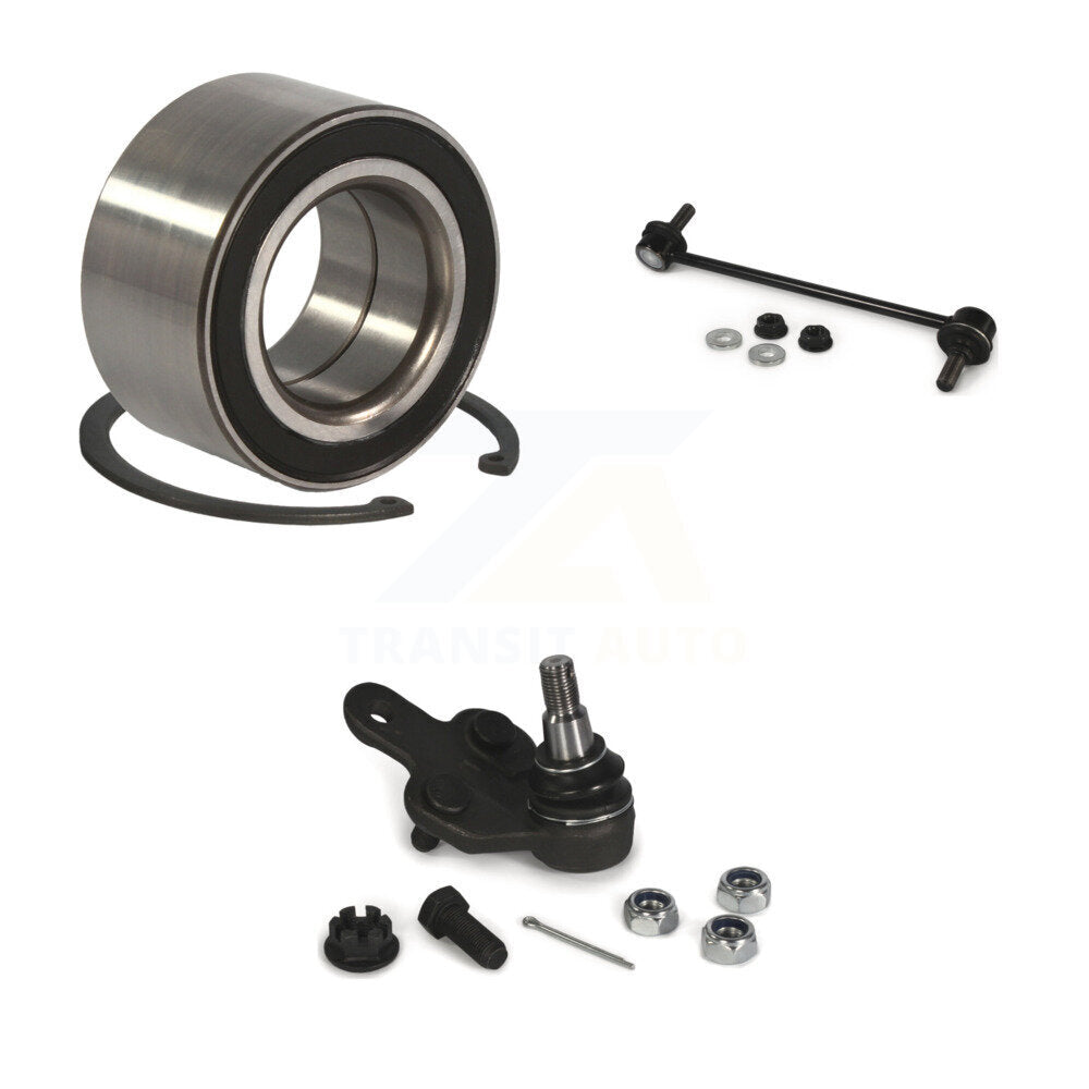 Wheel Bearing Lower Ball Joint & Link Front Left Kit For 2004-2010 Toyota Sienna