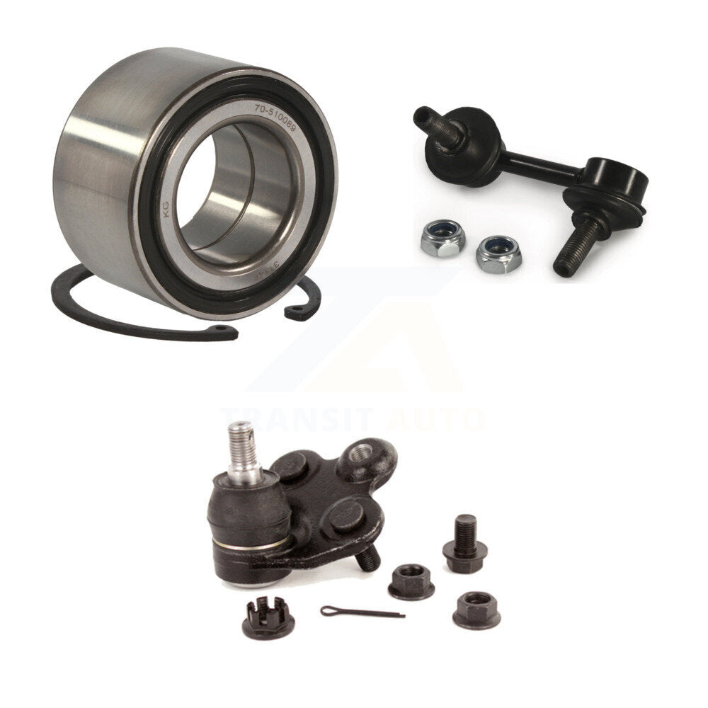 Bearing Lower Ball Joint & Link Front Right Kit For 06-11 Honda Civic 1.3L 1.8L
