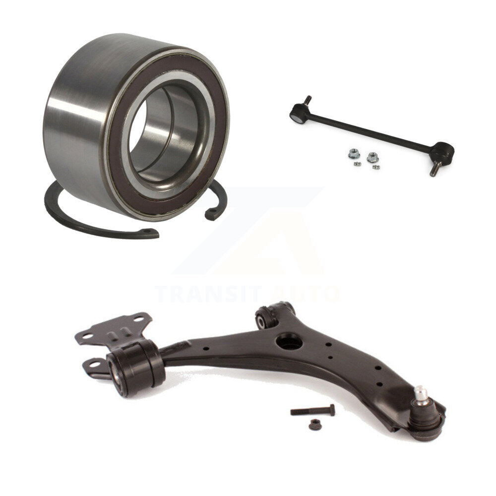 Wheel Bearing Lower Control Arm Link Front Right Kit For 2010-2013 Mazda 3 Sport