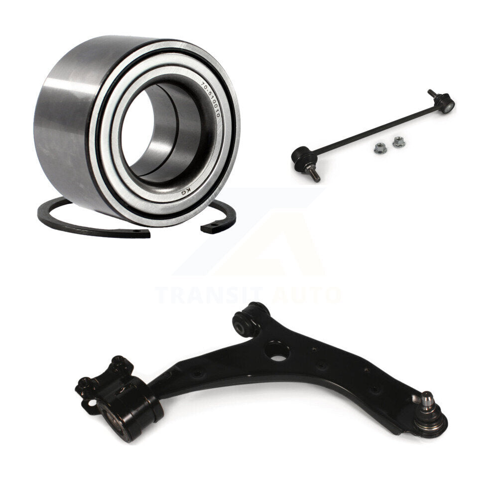 Wheel Bearing Lower Control Arm with Ball Joint Link Front Right Kit For Mazda 3