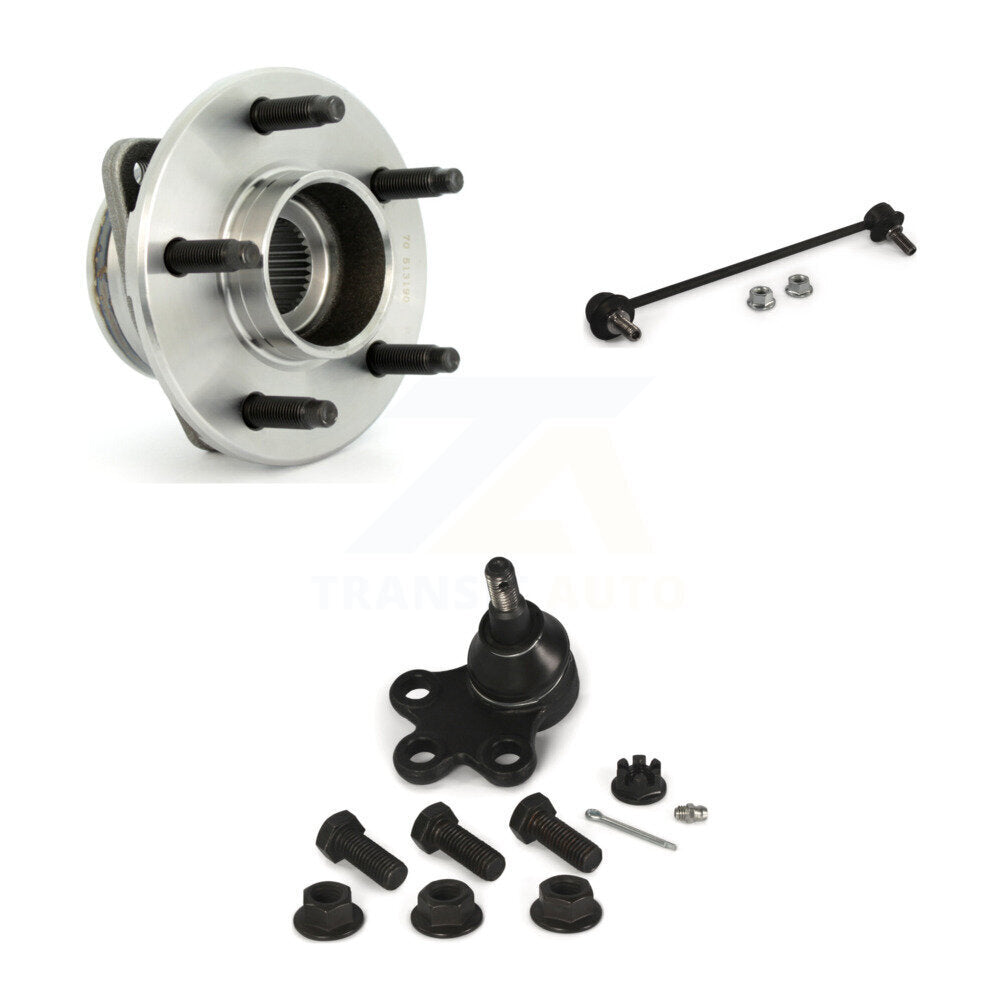 Hub Bearing Lower Ball Joint Link Front Left Kit For Saturn Vue Pontiac Torrent