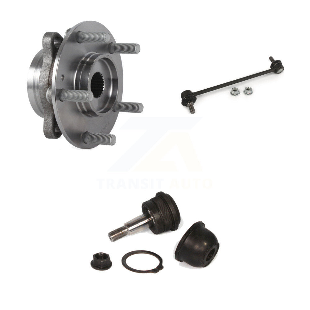 Hub Bearing Lower Ball Joint Sway Bar Link Front Kit For 2017 Hyundai Elantra GT