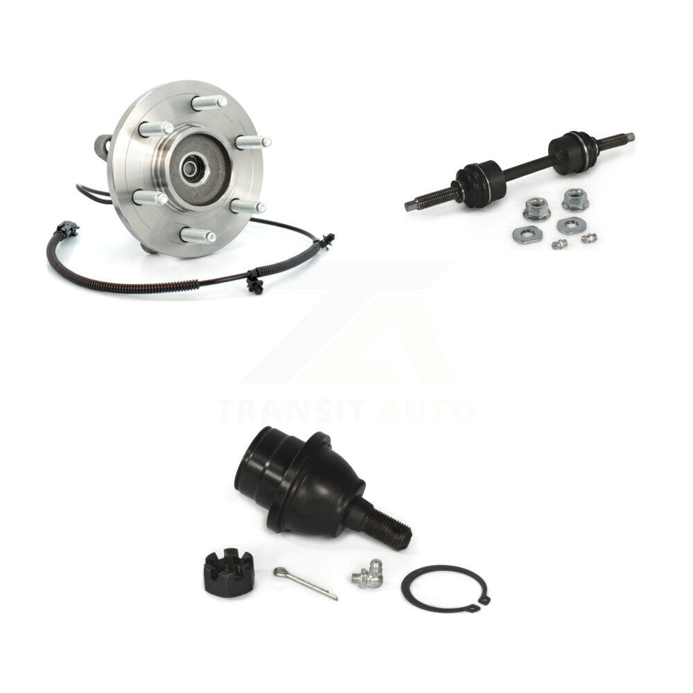 Hub Bearing Lower Ball Joint & Sway Bar Stabilizer Link Front Kit For Ford F-150