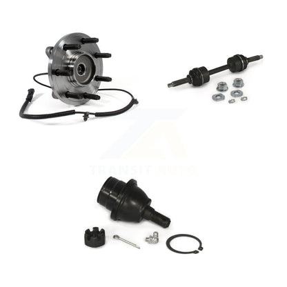 Hub Bearing Lower Ball Joint And Link Front Kit For Ford F-150 With 7 Lug Wheels