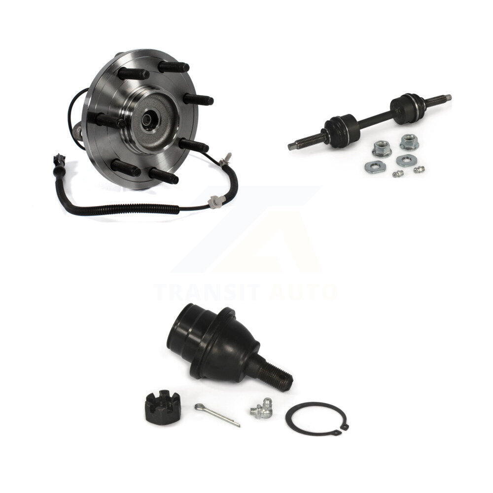Hub Bearing Lower Ball Joint & Sway Bar Stabilizer Link Front Kit For Ford F-150