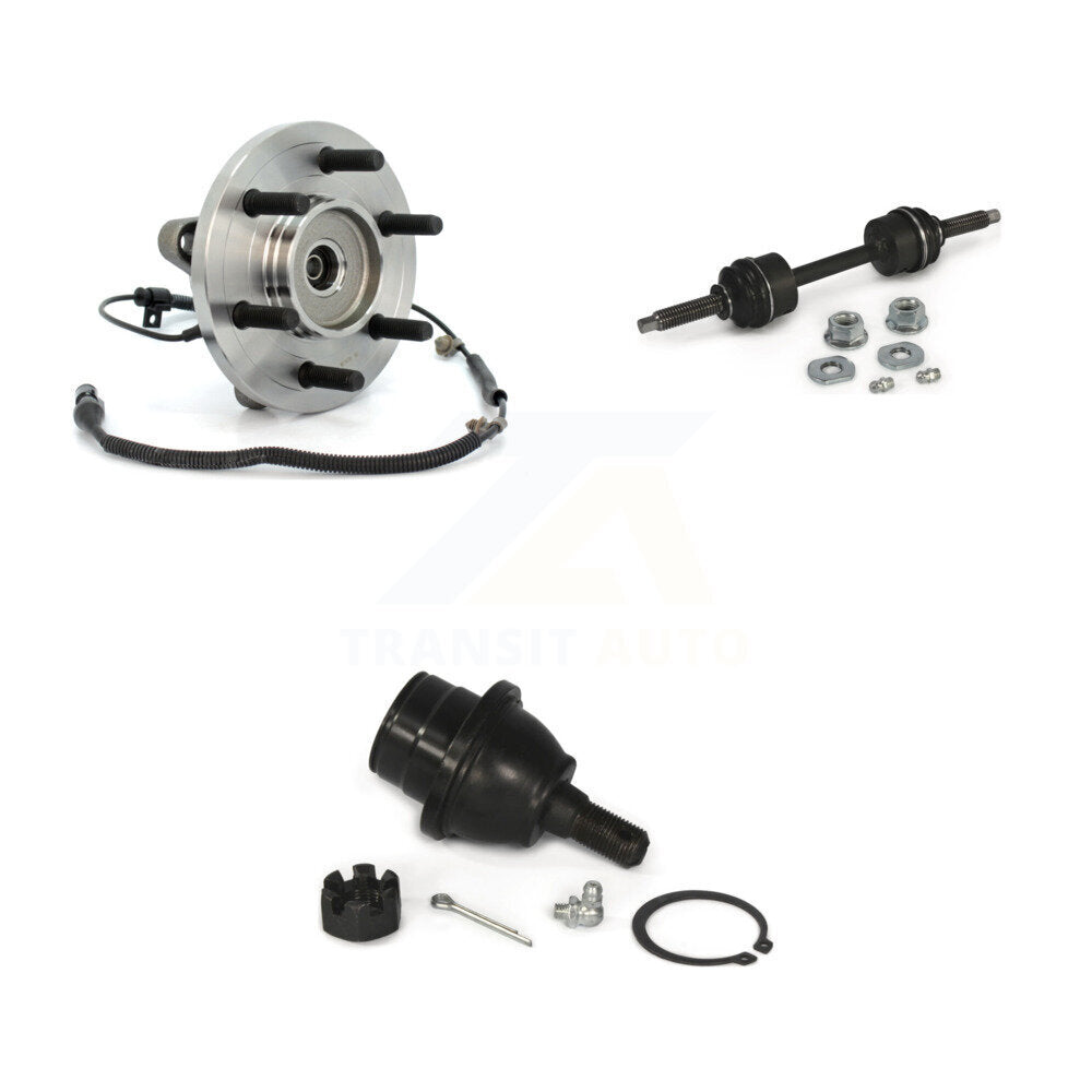Hub Bearing Lower Ball Joint & Sway Bar Stabilizer Link Front Kit For Ford F-150
