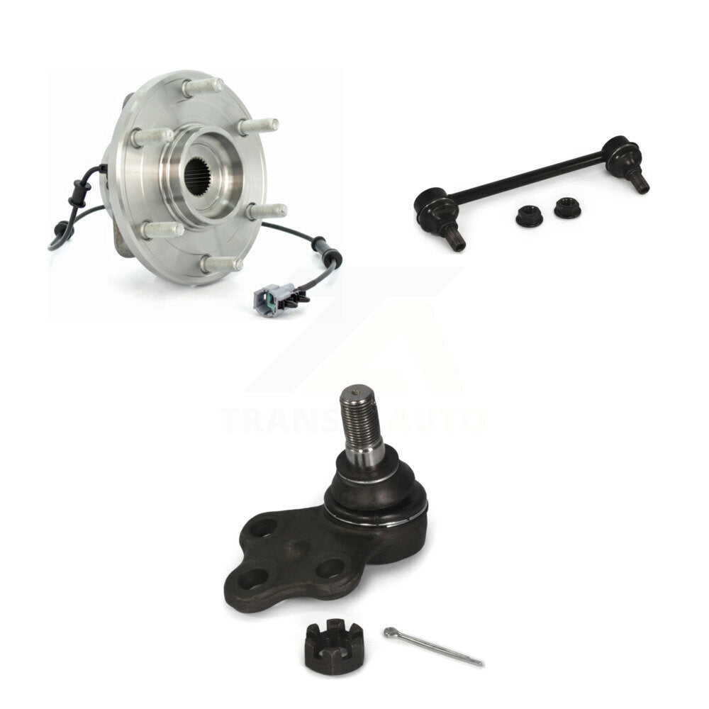 Hub Bearing Lower Ball Joint And Link Front Kit For 2004 Nissan Pathfinder LE SE
