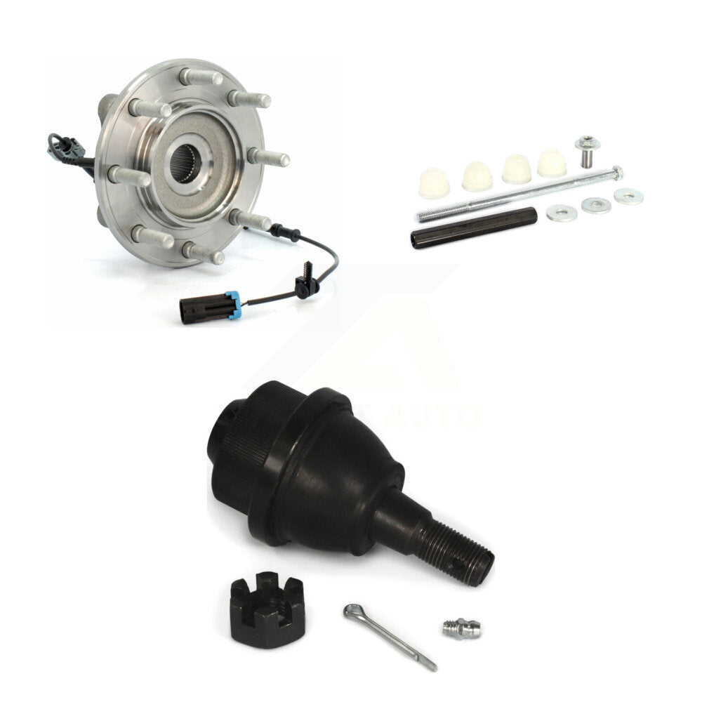 Hub Bearing Lower Ball Joint And Link Front Kit For GMC Sierra 3500 HD Chevrolet