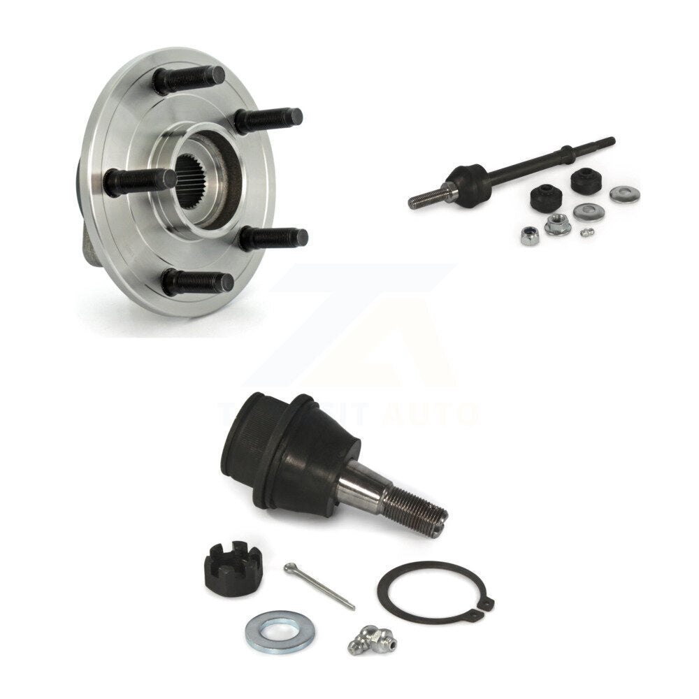 Hub Bearing Lower Ball Joint Link Front Kit For Dodge Ram 1500 With 5 Lug Wheels
