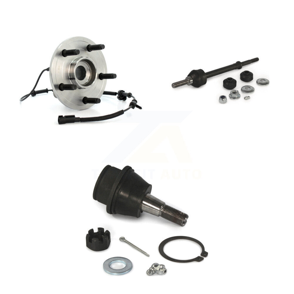 Hub Bearing Lower Ball Joint Link Front Kit For Dodge Ram 1500 With 5 Lug Wheels