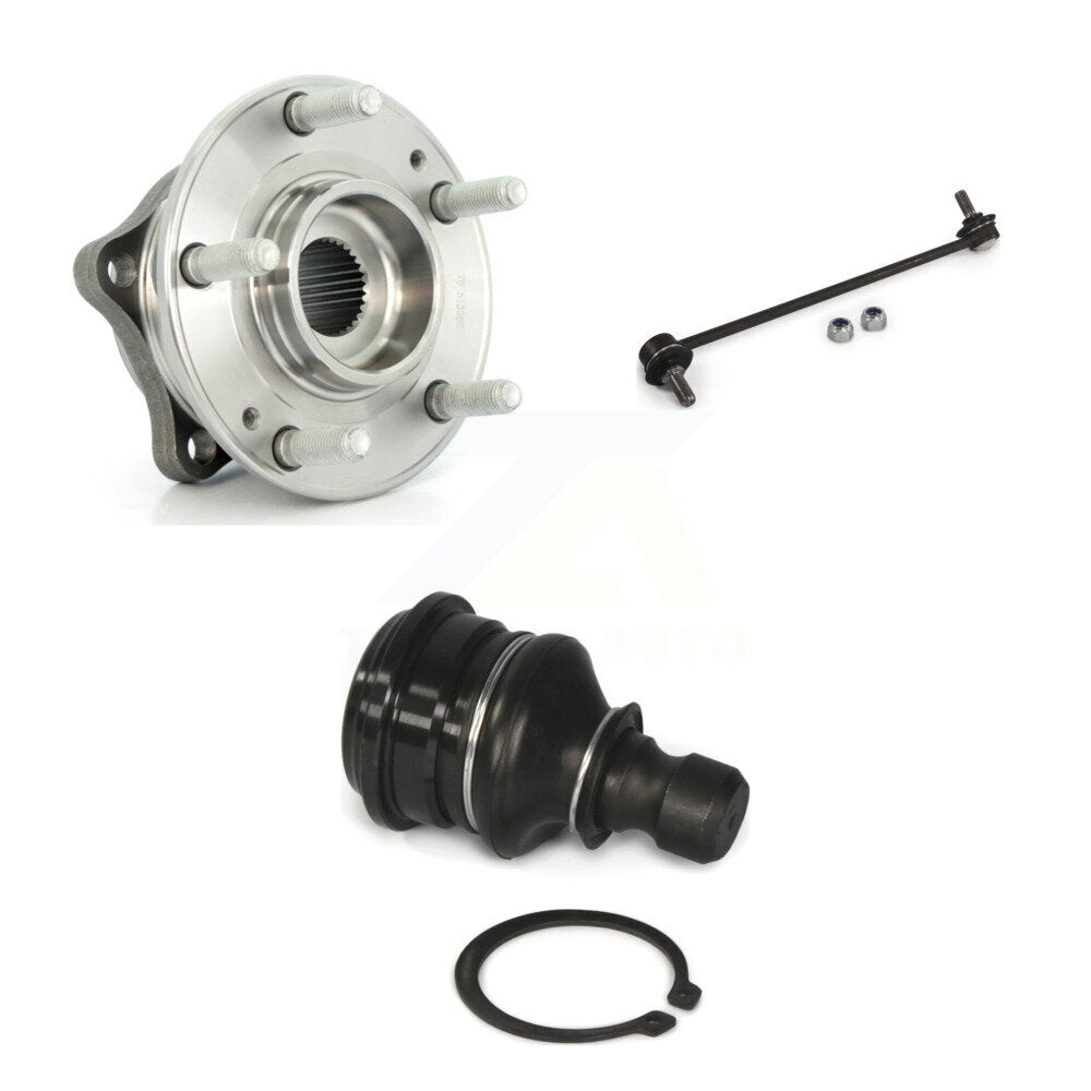 Bearing Lower Ball Joint & Link Front Right Kit For Hyundai Santa Fe Kia Sorento