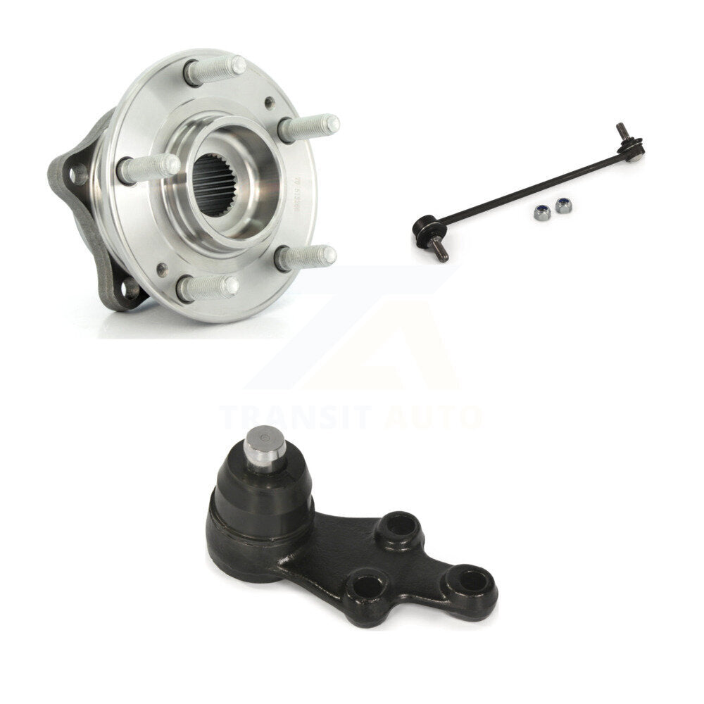 Hub Bearing Lower Ball Joint Link Front Right Kit For 2007-2012 Hyundai Veracruz