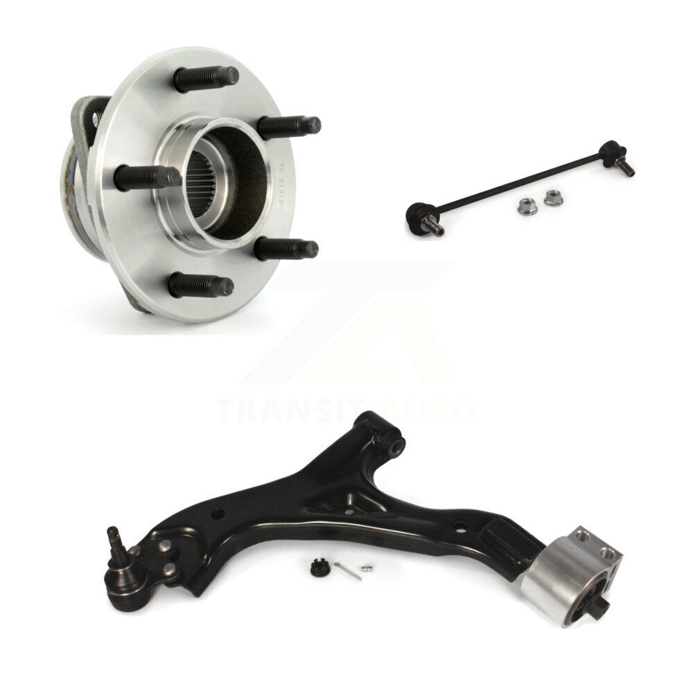 Hub Bearing Lower Control Arm Link Front Left Kit For Saturn Vue Pontiac Torrent