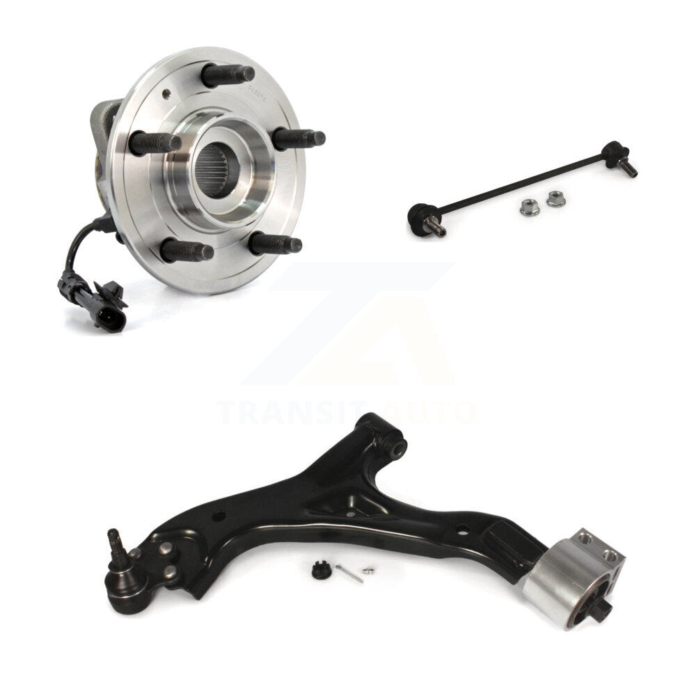 Hub Bearing Lower Control Arm Link Front Left Kit For Chevrolet Equinox Pontiac