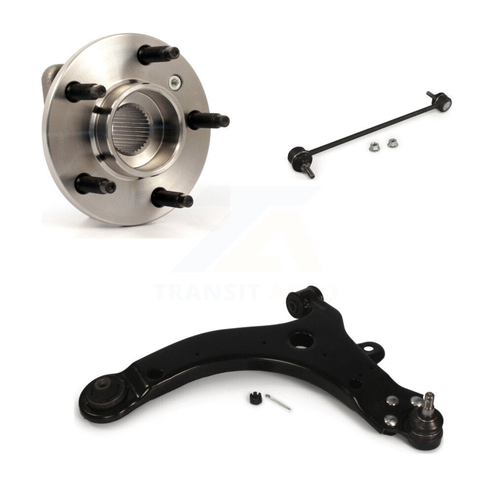 Hub Bearing Lower Control Arm Link Front Left Kit For Pontiac Grand Prix Montana