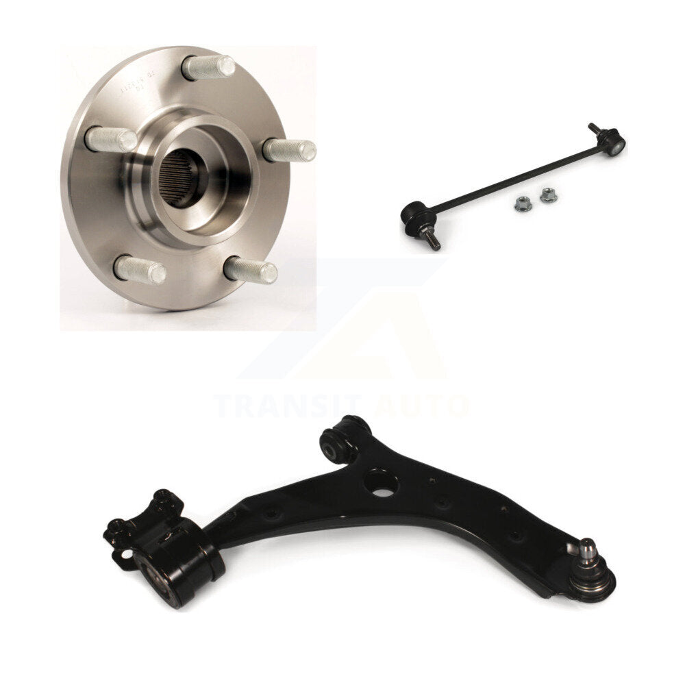 Hub Bearing Lower Control Arm with Ball Joint & Link Front Right Kit For Mazda 3