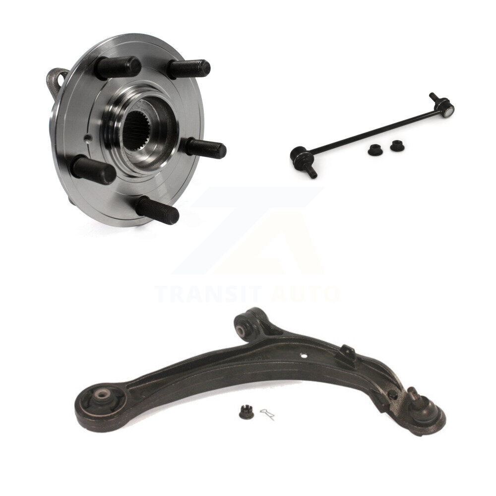 Hub Bearing Lower Control Arm & Link Front Right Kit For 2011-2017 Honda Odyssey