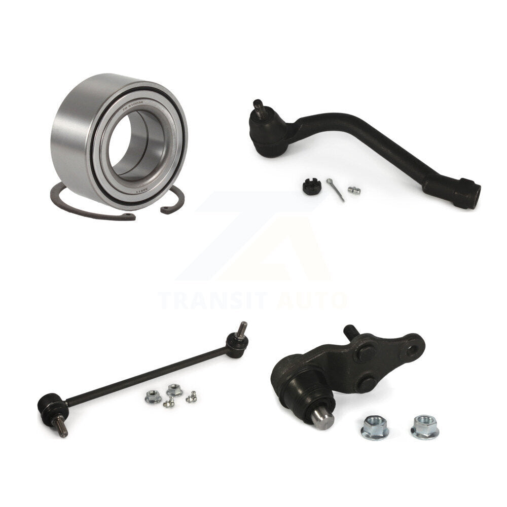 Wheel Bearing Lower Ball Joint Outer Tie Rod Link Front Left Kit For Kia Optima