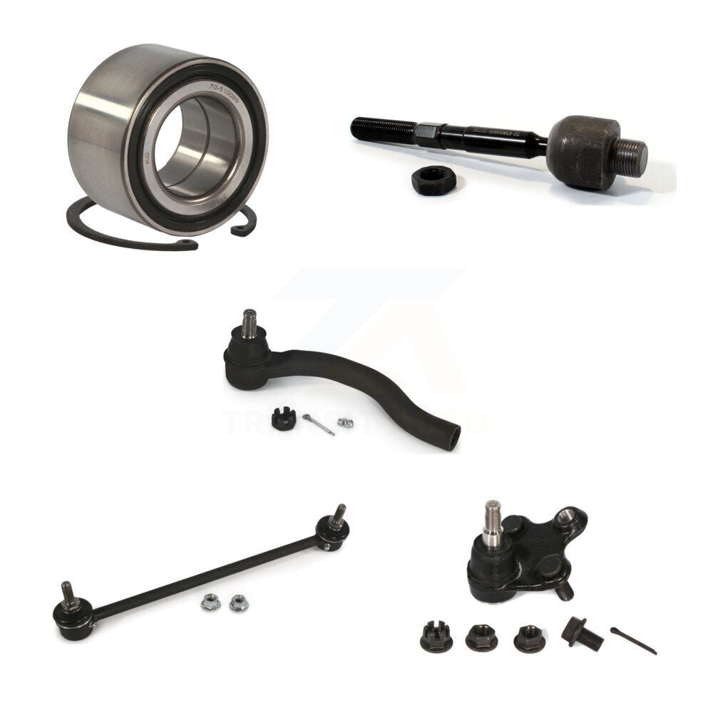 Bearing Lower Ball Joint Tie Rod Link Front Left Kit (5Pc) For Honda Civic Acura