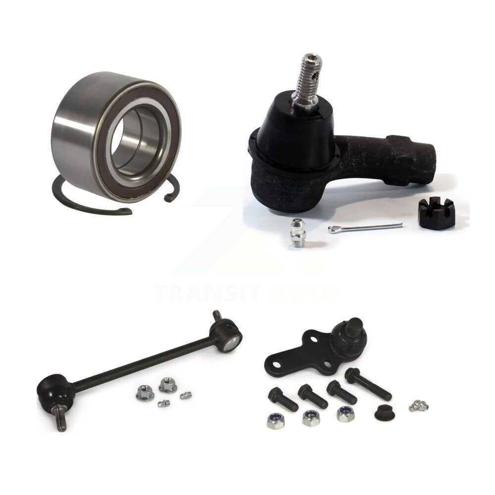 Wheel Bearing Lower Ball Joint Outer Tie Rod Link Front Left Kit For Ford Focus
