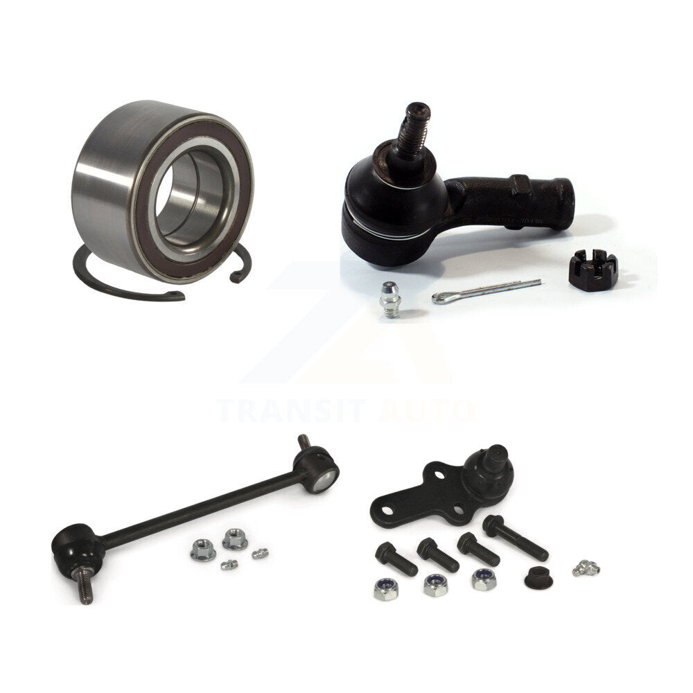 Wheel Bearing Lower Ball Joint Outer Tie Rod Link Front Left Kit For Ford Focus