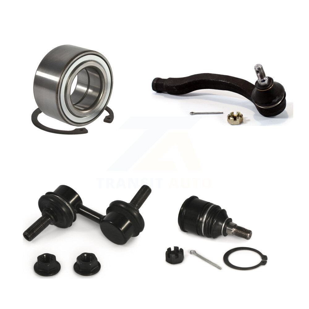 Bearing Lower Ball Joint Outer Tie Rod & Link Front Left Kit For Honda Civic Si