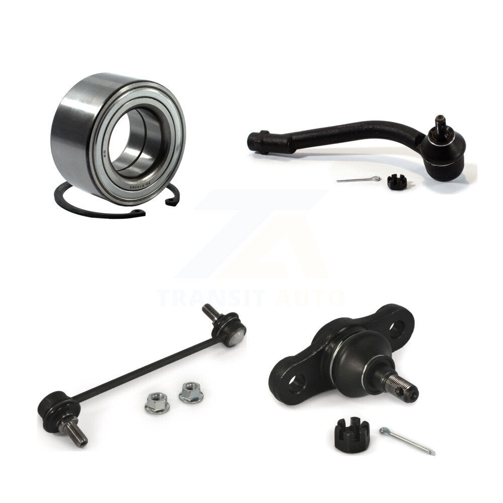 Bearing Lower Ball Joint Outer Tie Rod Link Front Right Kit For Hyundai Elantra