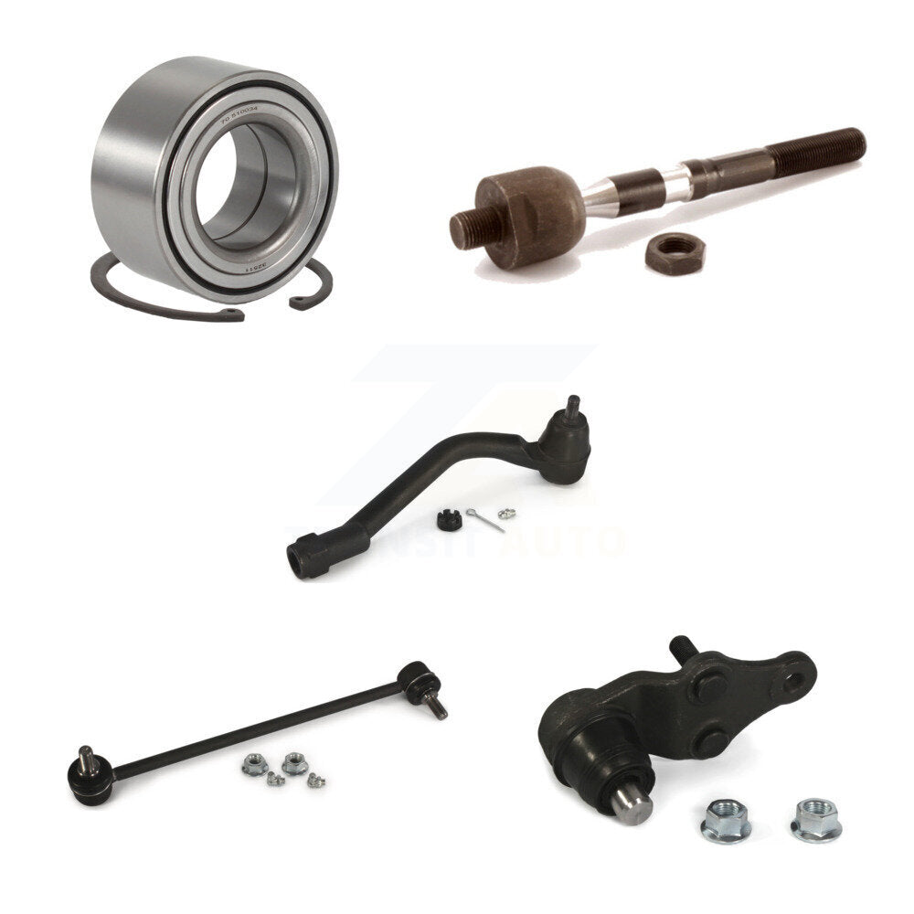 Wheel Bearing Lower Ball Joint Tie Rod Link Front Right Kit (5Pc) For Kia Optima