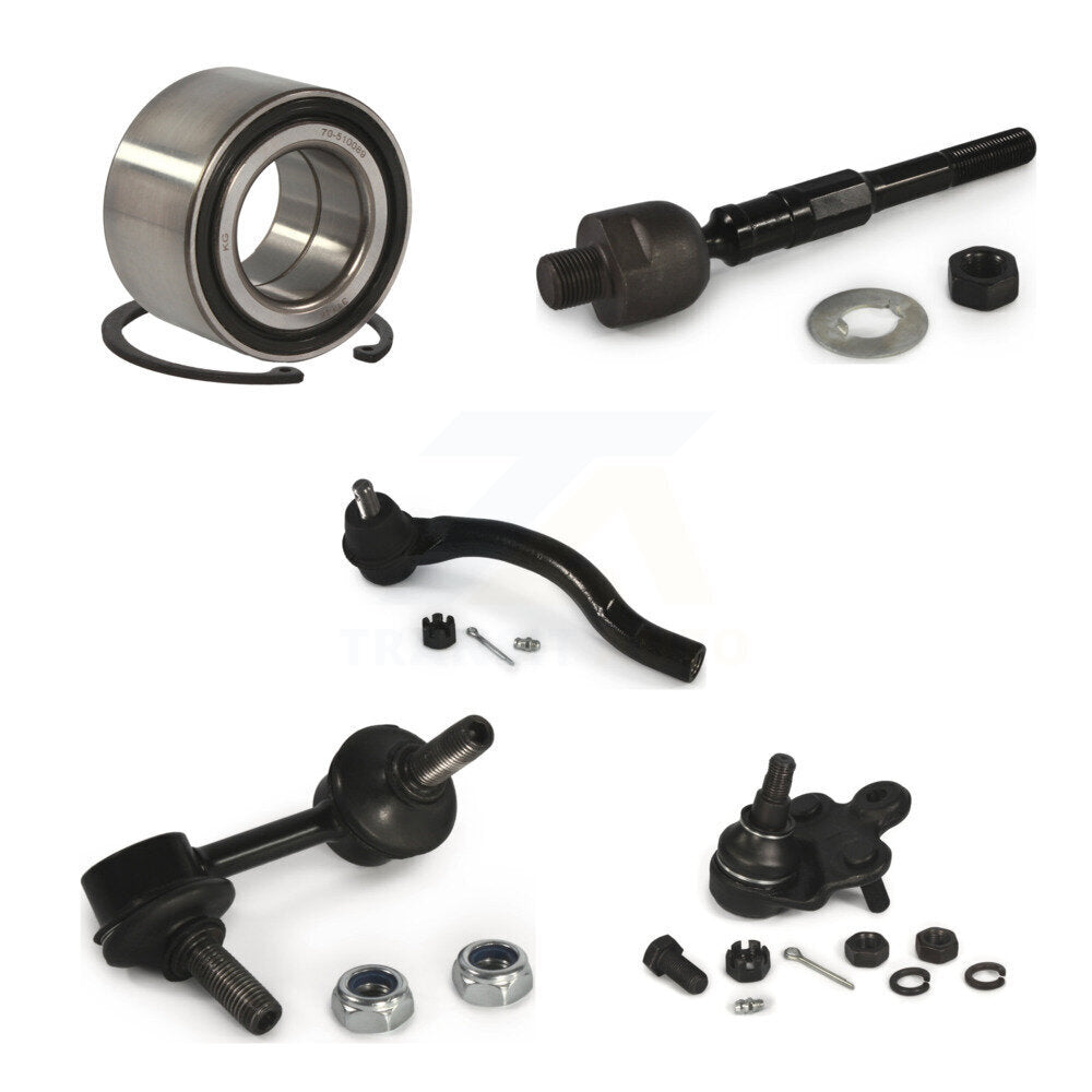 Bearing Lower Ball Joint Tie Rod Link Front Left Kit (5Pc) For Honda Civic 1.8L