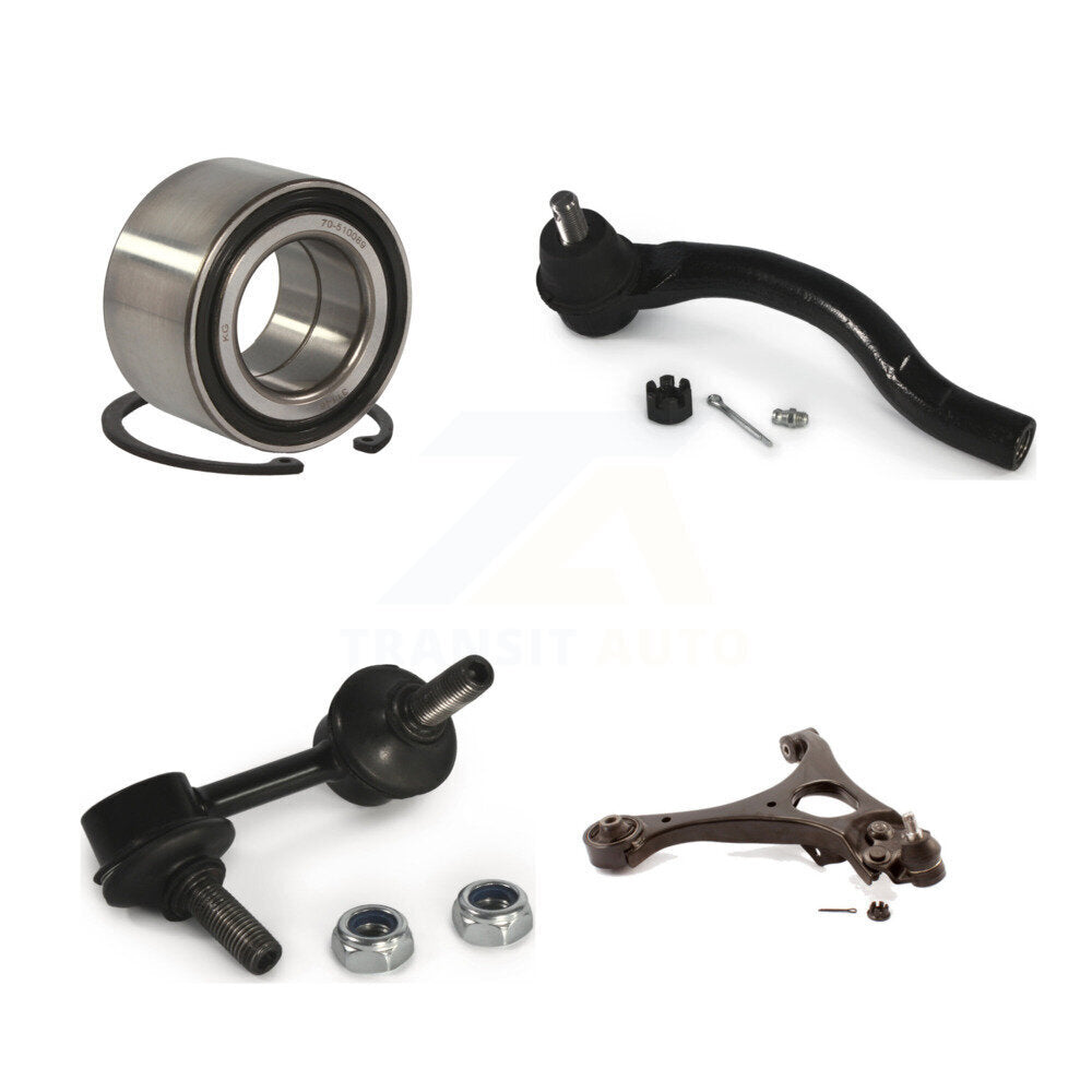 Bearing Lower Control Arm Outer Tie Rod End Link Front Left Kit For Honda Civic