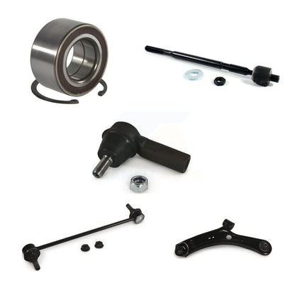 Wheel Bearing Lower Control Arm Tie Rod Link Front Left Kit (5Pc) For Suzuki SX4