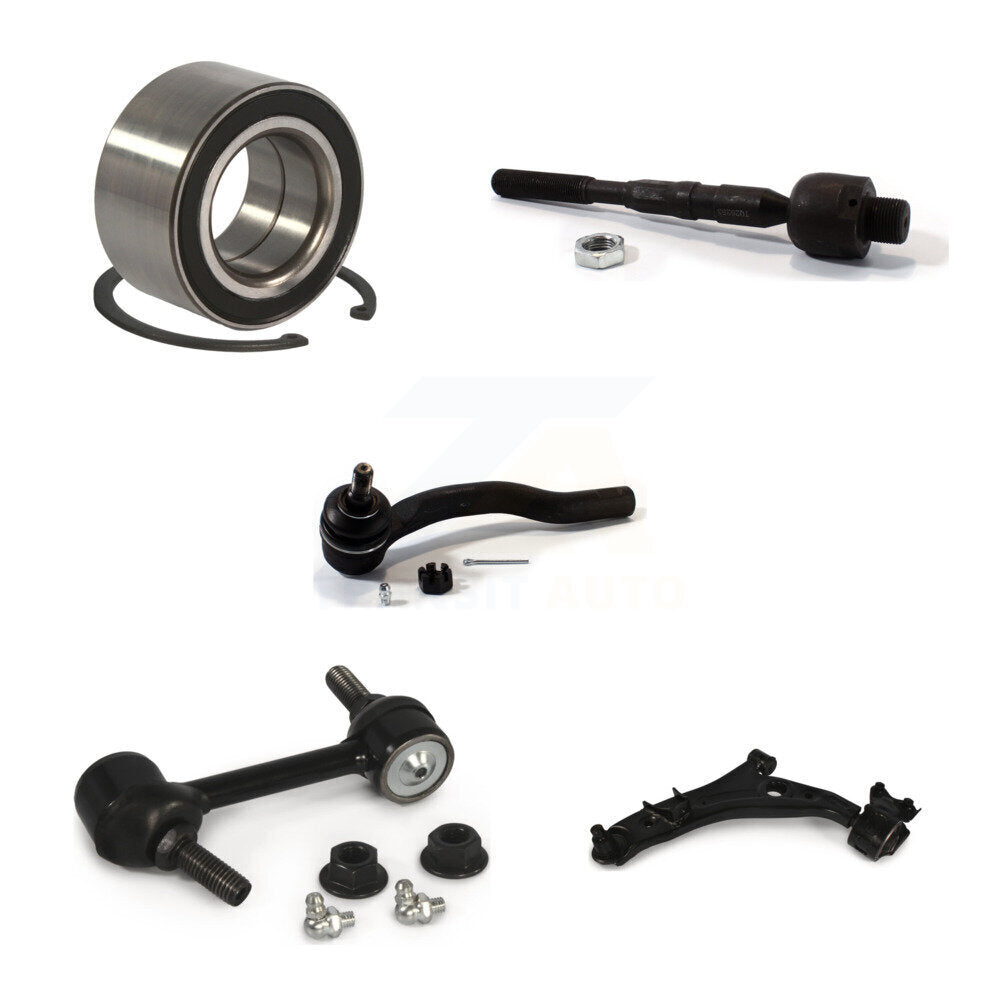 Bearing Lower Control Arm Tie Rod & Link Front Left Kit (5Pc) For Ford Edge MKX