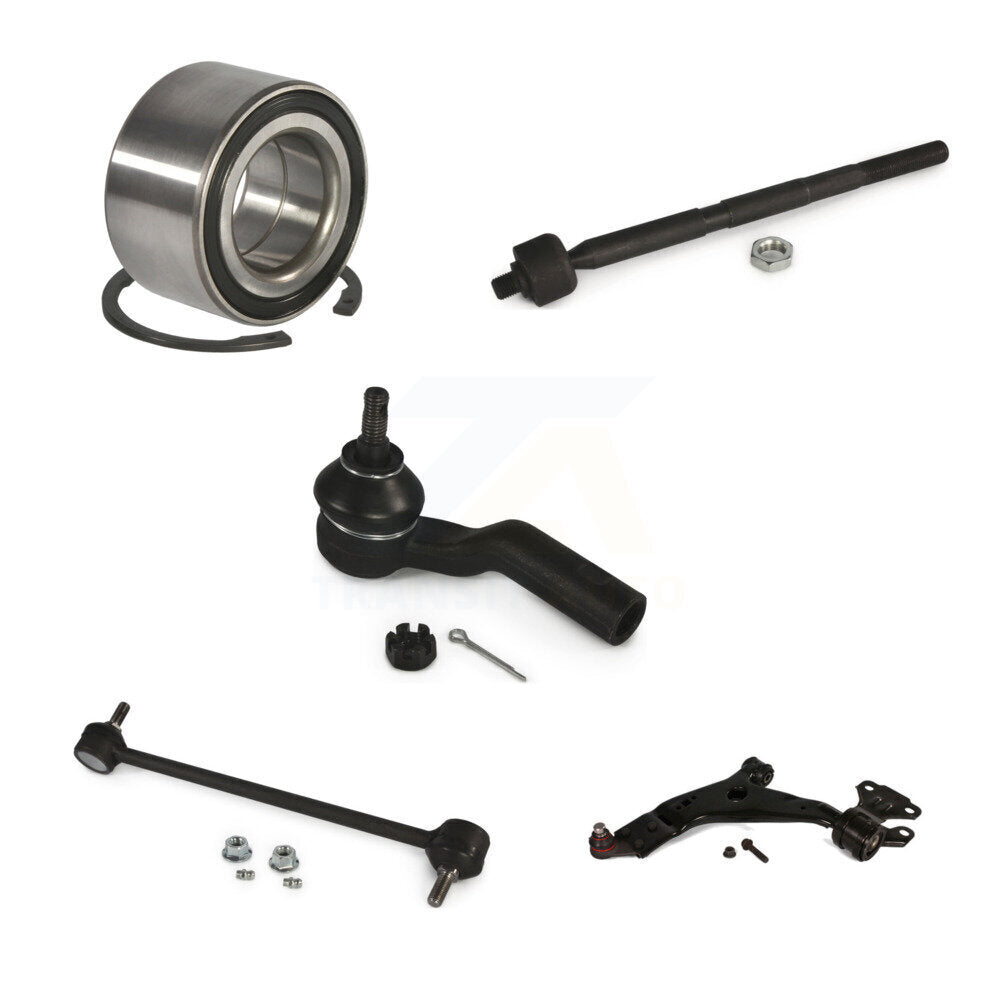 Bearing Lower Control Arm Tie Rod End Link Front Left Kit (5Pc) For Ford Escape