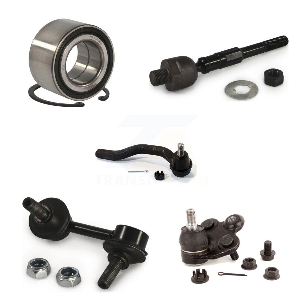 Bearing Lower Ball Joint Tie Rod Link Front Right Kit (5Pc) For Honda Civic 1.8L