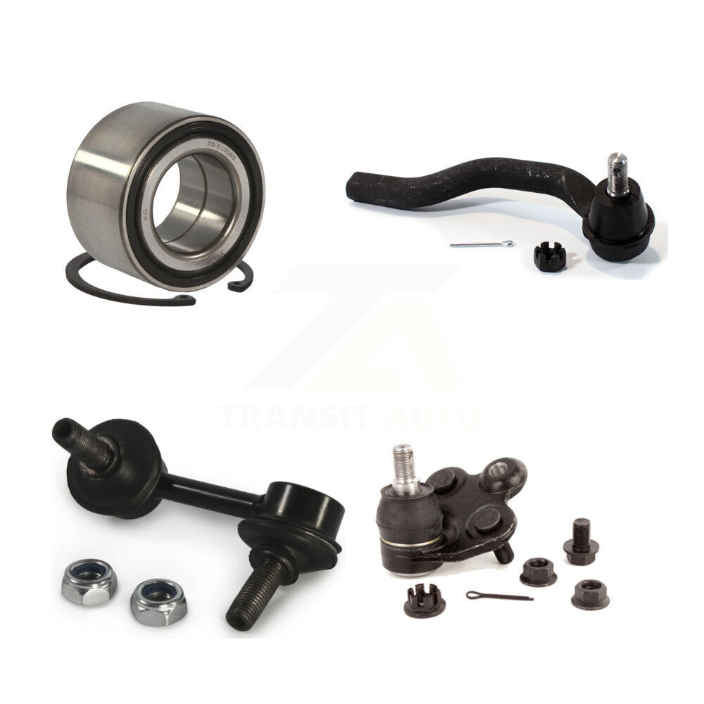 Bearing Lower Ball Joint Outer Tie Rod End Link Front Right Kit For Honda Civic