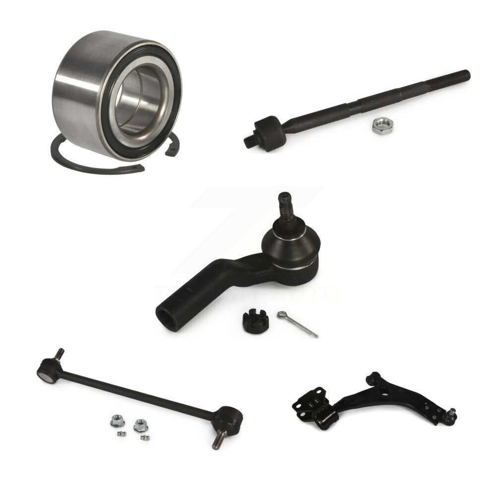 Bearing Lower Control Arm Tie Rod End Link Front Right Kit (5Pc) For Ford Escape