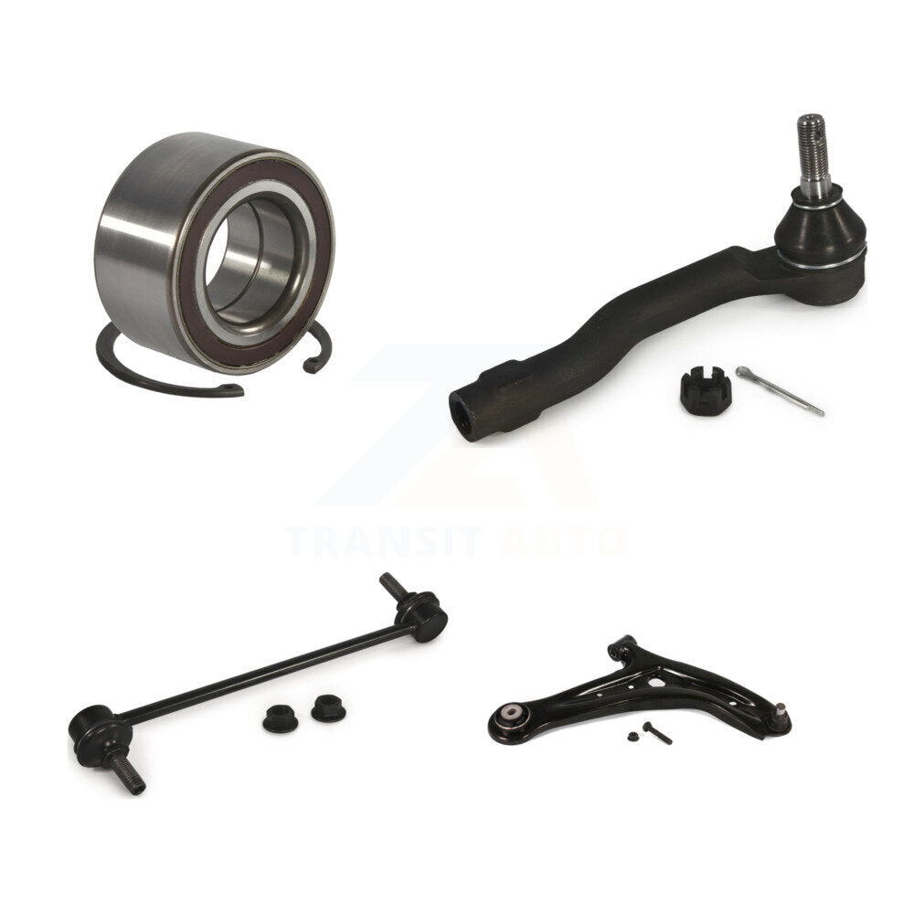 Wheel Bearing Lower Arm Outer Tie Rod Link Front Right Kit For 2011-2014 Mazda 2