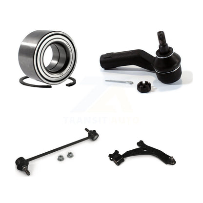 Bearing Lower Control Arm with BJ Outer Tie Rod Link Front Right Kit For Mazda 3