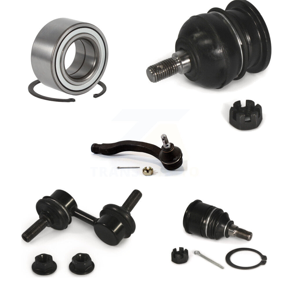 Bearing Upper Lower Ball Joint Outer Tie Rod Link Front Left Kit For Honda CR-V